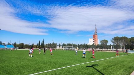 Imagen del partido disputado este domingo del Zaragoza CFF.