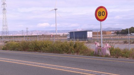 El suceso ha ocurrido en el kilómetro 293 de la N-232. / Aragón TV