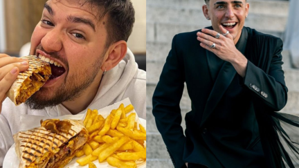 'Takoyaki' y Luc Lorén son dos de los 'influencers' más famosos de Aragón. / Instagrams @wowmedia_____ y @lucloren