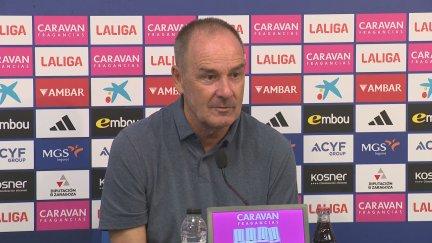 Víctor Fernández, durante la rueda de prensa de este viernes