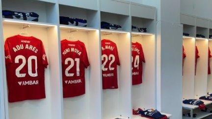 Vestuario del Real Zaragoza.