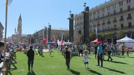 'Deporte en la calle', Plaza del Pilar (Zaragoza)./ Aragón TV