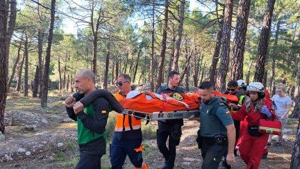 Imagen del rescate efectuado en los Pinares de Rodeno. | Guardia Civil