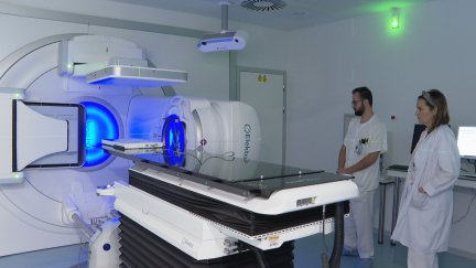 El acelerador de partículas para pacientes oncológicos del hospital San Jorge de Huesca. / Aragón TV