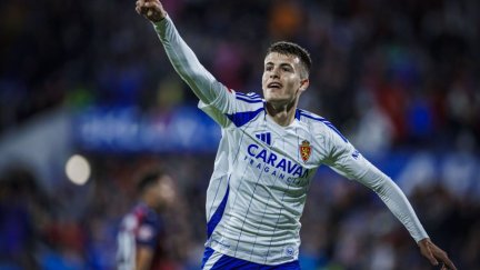 Bazdar celebra su gol ante el Levante