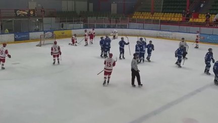 Imagen del partido disputado este domingo.