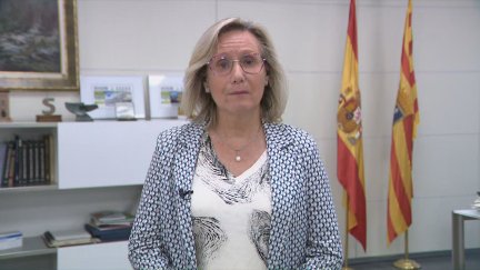 La gerente del Salud, Ana Castillo, durante la entrevista en Buenos Días. / Aragón TV