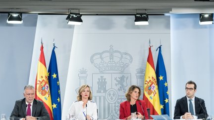Rueda de prensa posterior al Consejo de Ministros de este martes. / Europa Press