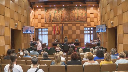 Sesión plenaria en el Ayuntamiento de Zaragoza este jueves. / Aragón TV