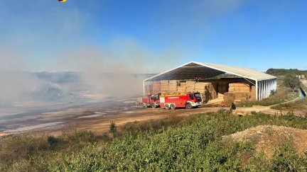 El fuego se ha estabilizado durante la mañana. / Diputación de Huesca
