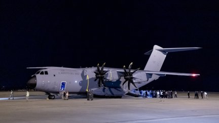 Aeronave similar a la que ha llegado ya a Líbano. / Europa Press