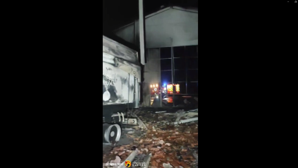 El incendio ha causado graves daños materiales. / Diputación de Huesca