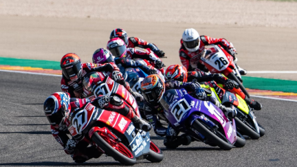 Imagen de la carrera de la European Talent Cup del FIM JuniorGP 2023