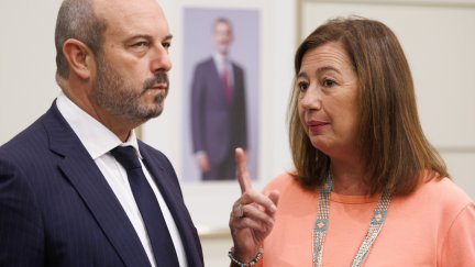 El presidente del Senado, Pedro Rollán, y la presidenta del Congreso de los Diputados, Francina Armengol. / Europa Press
