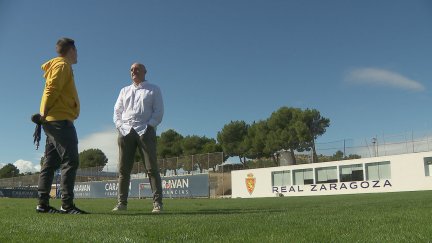 Ramón Lozano durante su entrevista en Aragón Deporte.