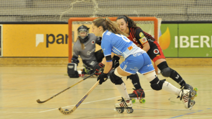 Imagen de un partido de la pasada temporada ante Sant Cugat