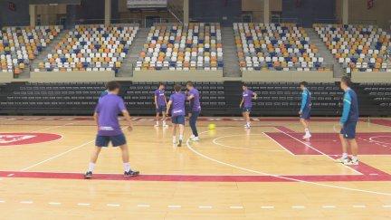 Wanapix Sala 10 durante un entrenamiento antes de enfrentarse al Jaen