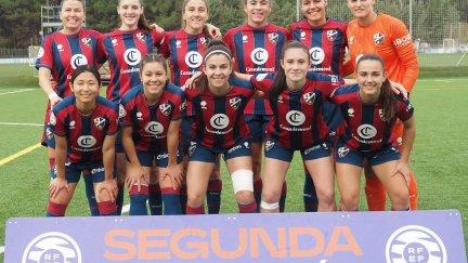 Foto: Once titular del partido de la SD Huesca Femenina hoy