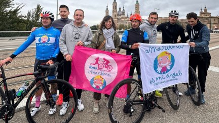 Los atletas a su paso por la capital aragonesa. / Ayuntamiento de Zaragoza