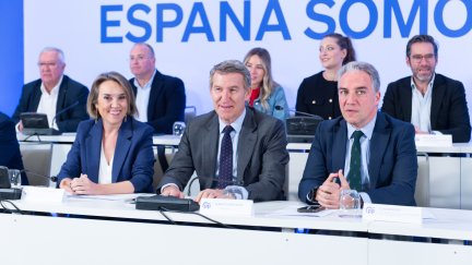 Alberto Núñez Feijóo este lunes en el Comité Nacional del PP. / Europa Press