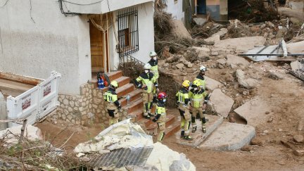 Imagen de uno de los rescates en una de las poblaciones afectadas. / Europa Press
