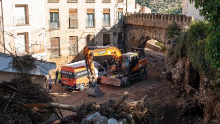 Trabajos en la zona de la rambla de Letur. / Europa Press