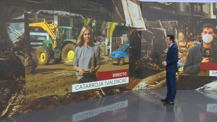 Aragón TV está informando sobre el terreno de todas la información que generan las riadas. / CARTV