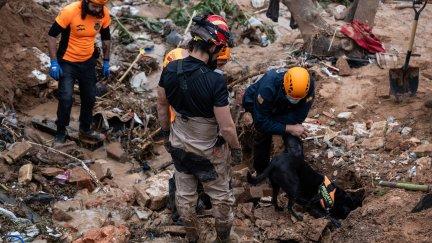 Búsqueda de víctimas en una zona afectada por la DANA. / Europa Press