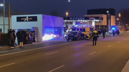 El suceso se produjo en la avenida de José Atarés, en Zaragoza. / Aragón Tv