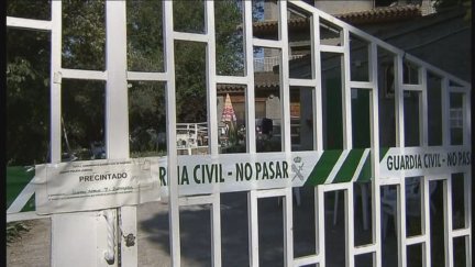 Exteriores de la residencia de Cuarte de Huerva (Zaragoza) en la que nueve personas mayores murieron en julio de 2015. / Aragón TV