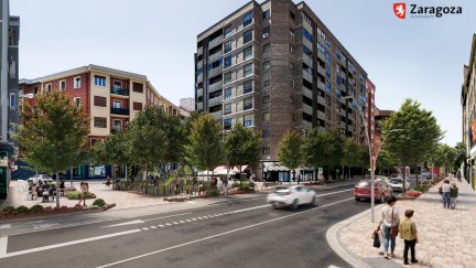Recreación de la futura avenida Valencia. / Ayuntamiento de Zaragoza