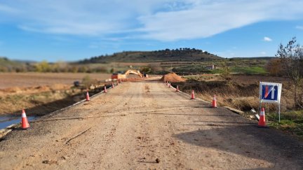 Imagen de la carretera reabierta de Cimballa. / Diputación de Zaragoza
