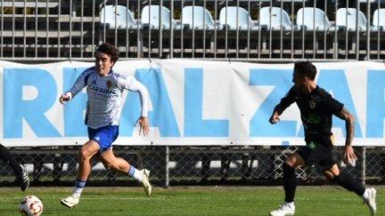 Imagen del duelo disputado este domingo del Deportivo Aragón. Foto: X Cantera Real Zaragoza.