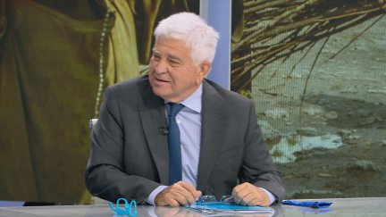 José Manuel Pomar, presidente de Unicef Aragón en los estudios de Aragón TV. /Aragón TV