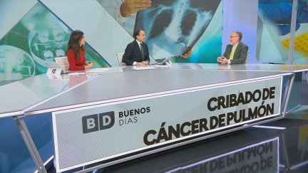 Javier García Tirado, presidente del Colegio de Médicos de Zaragoza, este jueves en el plató de Buenos Días, de Aragón TV. / Aragón TV