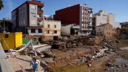 El barranco del Poyo fue uno de los que se desbordó a causa de las fuerte lluvias. / Europa Press