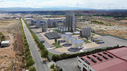 Recreación de la planta de producción de SAF. / Solarig