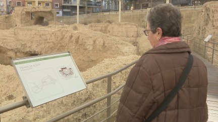 Una participante en la iniciativa 'Museos para el bienestar'. / Aragón TV