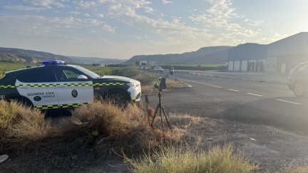 Control de velocidad de la Guardia Civil. / Guardia Civil