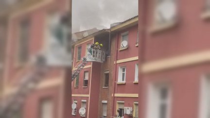 Edificio de la calle Ribagorza de Zaragoza donde se ha producido el incendio. / Aragón Noticias