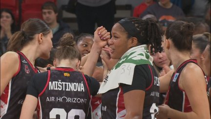 Casademont Zaragoza al final del encuentro ante IBK Euskotren
