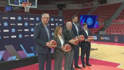 Acto de presentación de la final de la Euroliga femenina. / Aragón TV