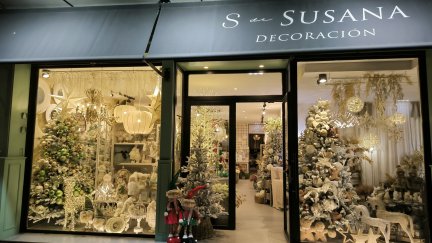Escaparate decoración navideña S de Susana (Zaragoza). / Susana Lozano