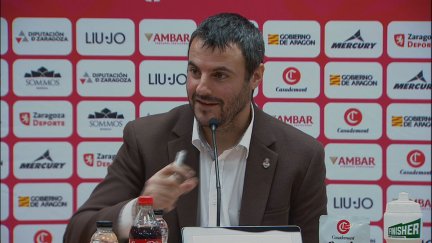 Carlos Cantero en rueda de prensa tras la victoria ante Valencia Basket