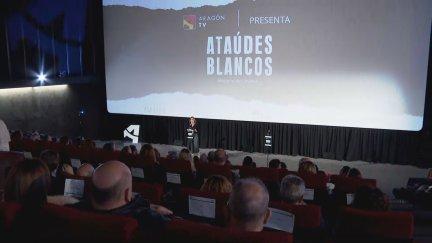 Presentación de la serie documental 'Ataúdes blancos' en los cines Palafox. / Aragón TV