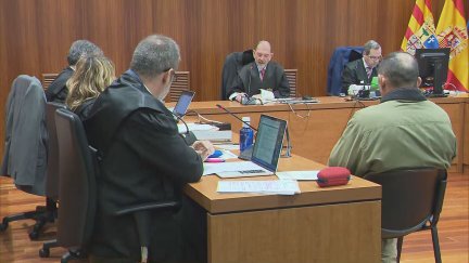 Comienza el juicio contra el acusado de asesinar a su expareja en Villanueva de Gállego. / Aragón TV