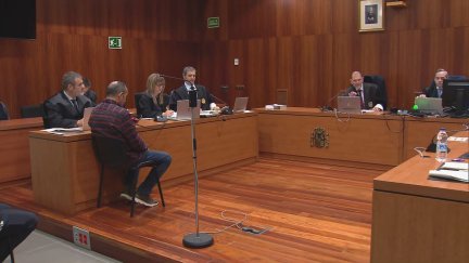Última sesión del juicio contra el hombre acusado de matar a su exmujer en Villanueva de Gállego. / Aragón TV
