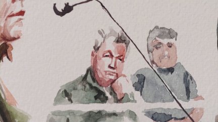 Dominique Pelicot, en una de las sesiones del juicio./ Aragón TV