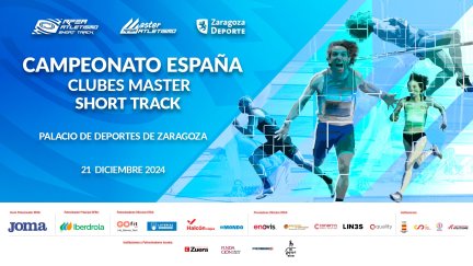 Cartel del campeona de España de clubes Master Short Track