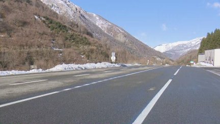 Carretera reabierta tras la reparación del tramo afectado en Francia./ Aragón TV
